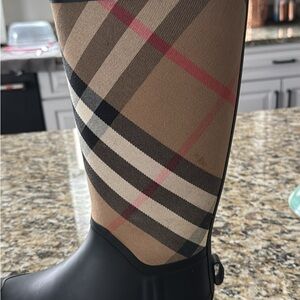 Burberry Plaid Rain Boots
